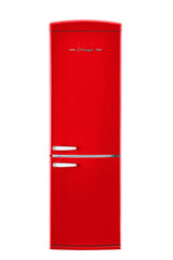 Classic Retro 12 cu. ft. Bottom Freezer Refrigerator in Candy Apple Red